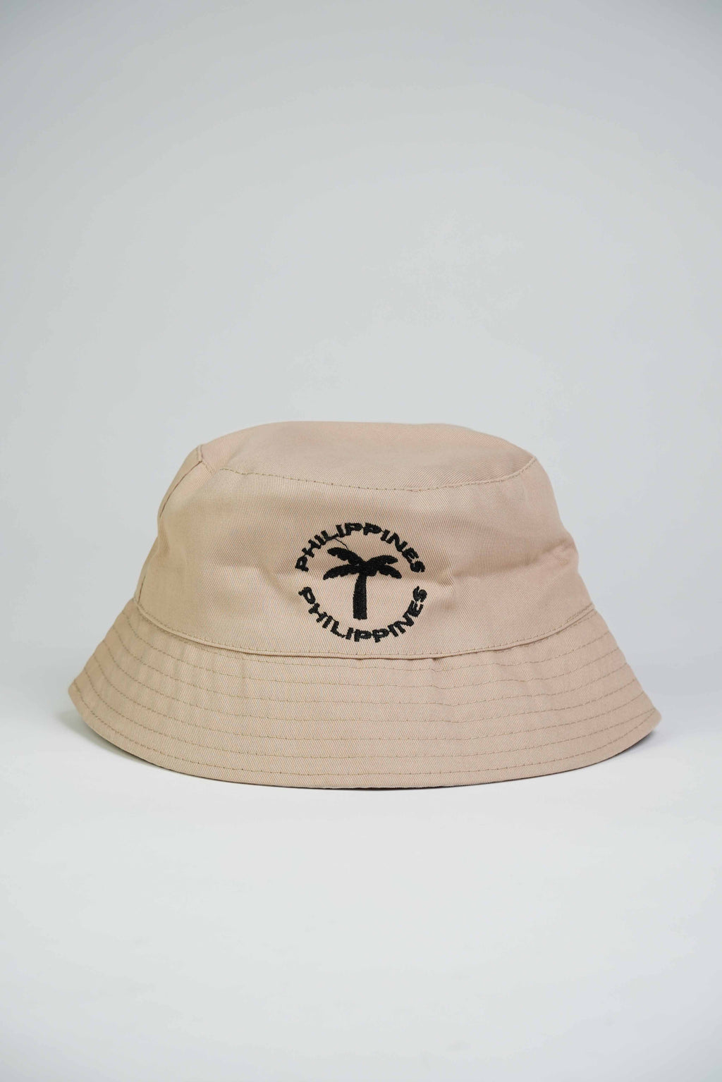 Reversible Bucket Hat with Palm Tree Embroidery