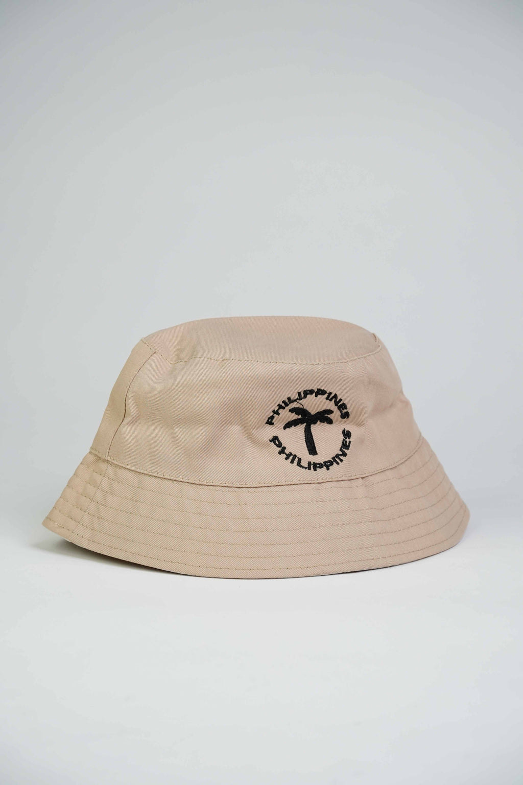 Reversible Bucket Hat with Palm Tree Embroidery
