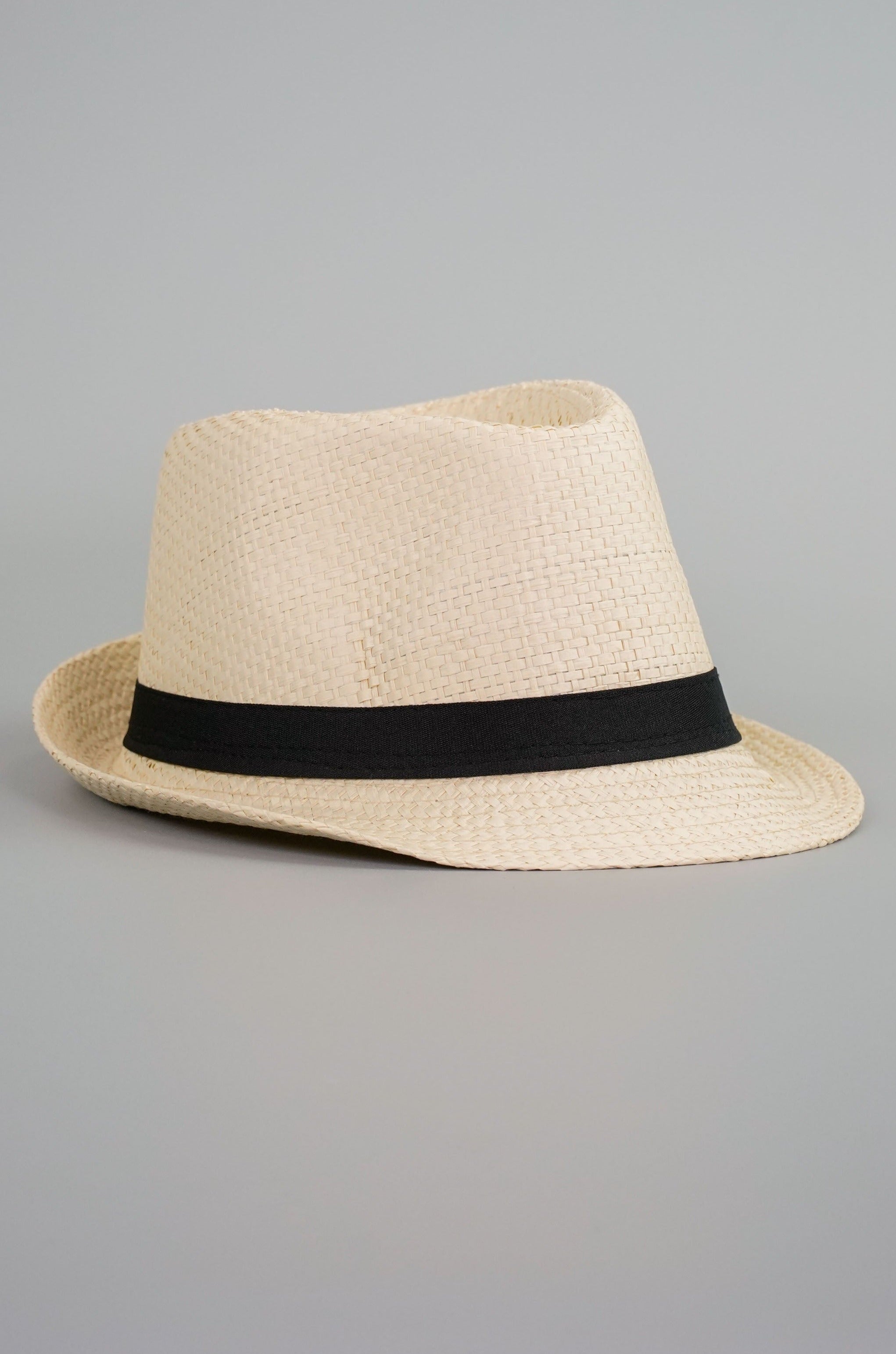 Classic Woven Fedora Hat