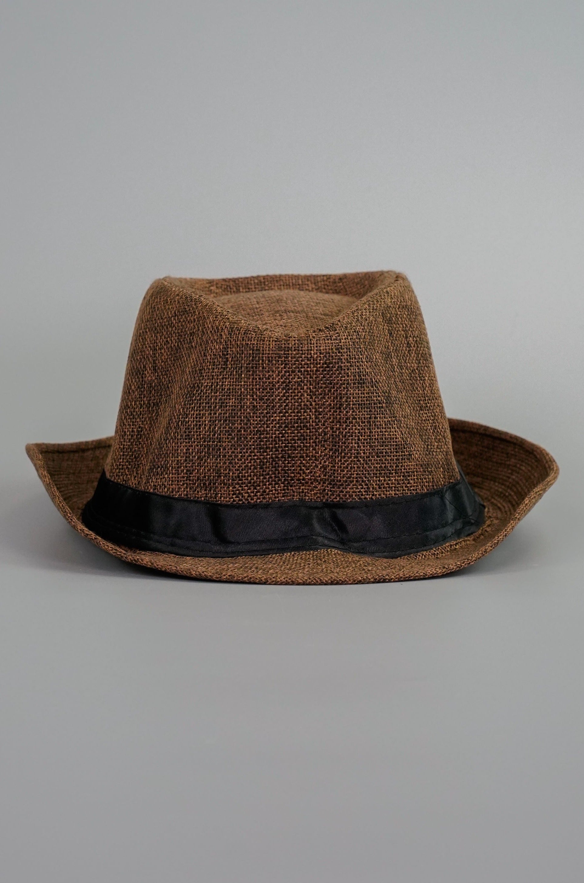 Classic Woven Fedora Hat