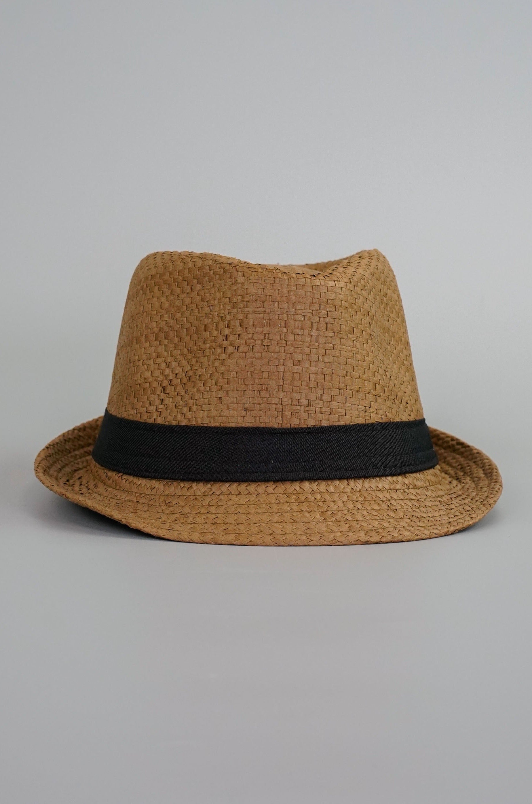 Classic Woven Fedora Hat