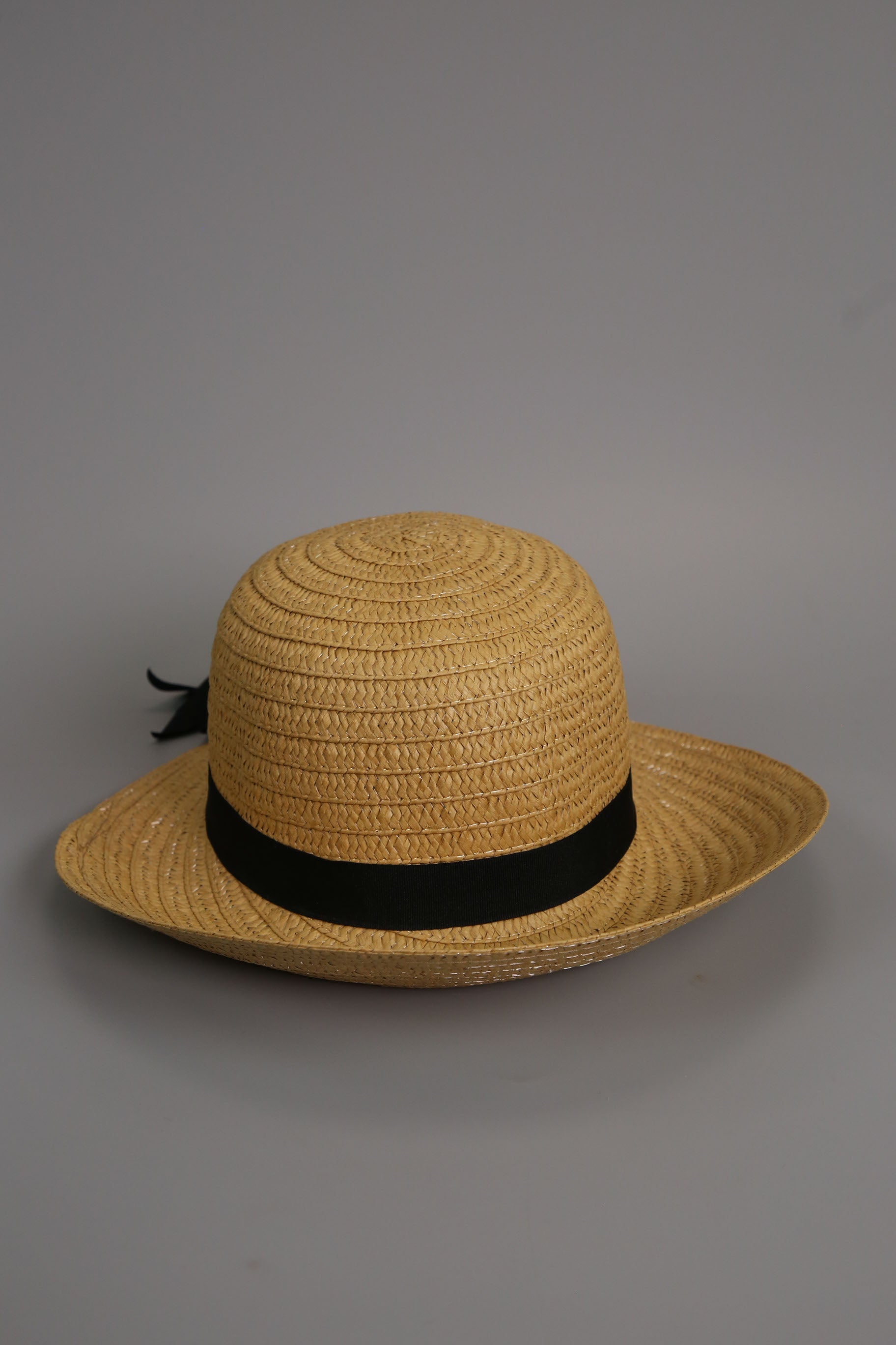Straw Hat with Ribbon